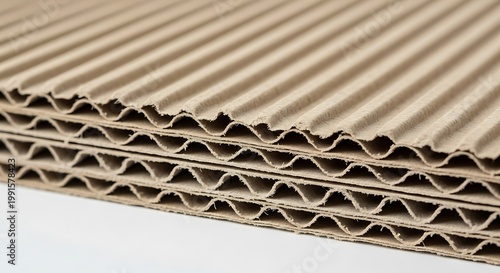 Corrugated Cardboard Pattern Macro Stacked Delivery Material