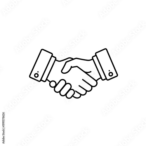 Two hands shaking in a gesture of agreement, partnership, or successful collaboration