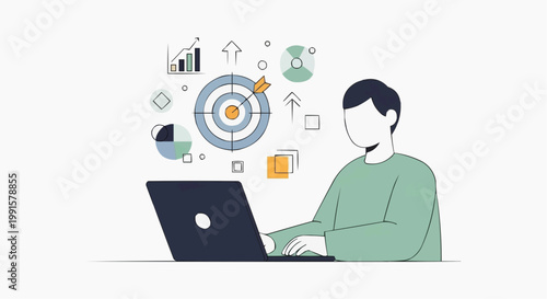 business woman with laptop