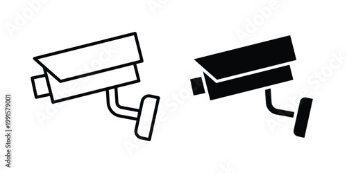 CCTV icon vector design Illustration pack for apps.