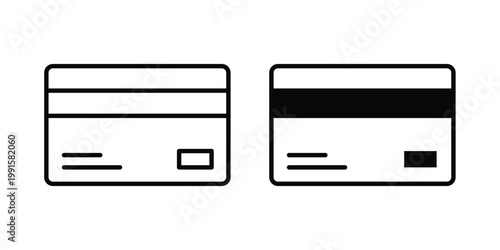 Credit card icon vector design Illustration pack for apps.