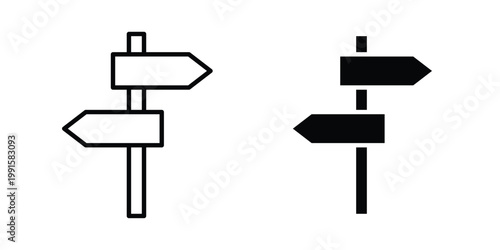 Directions icon vector design Illustration pack for apps.