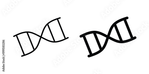 DNA icon vector design Illustration pack for apps.