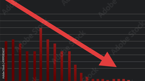 Market crash background