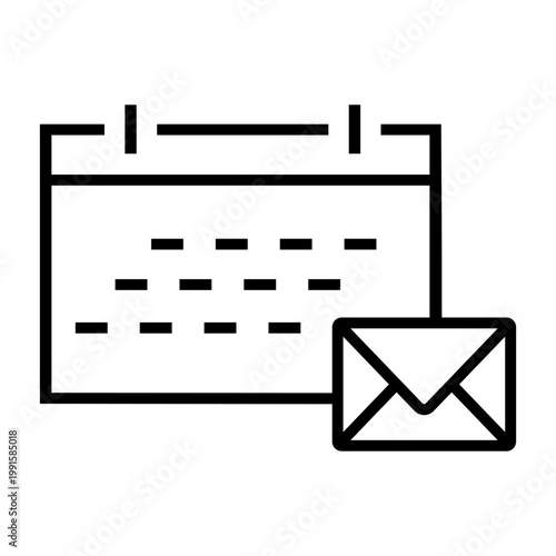 Mail icon vector. Letter Illustration sign. Mail delivery symbol. Mailing list logo.