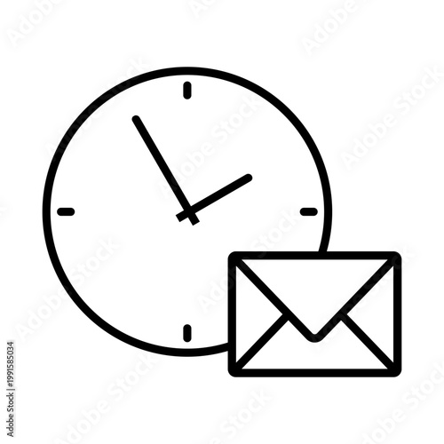 Mail icon vector. Letter Illustration sign. Mail delivery symbol. Mailing list logo.