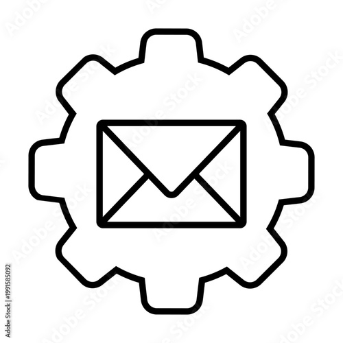 Mail icon vector. Letter Illustration sign. Mail delivery symbol. Mailing list logo.