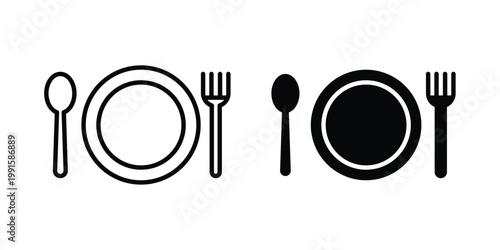 Food icon vector design Illustration pack for apps.