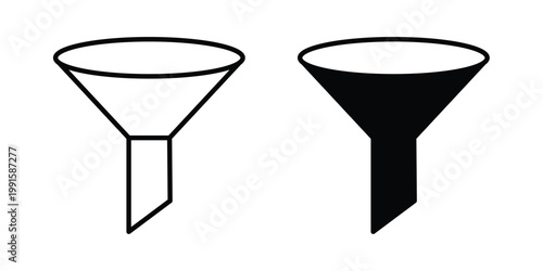 Funnel icon vector design Illustration pack for apps.