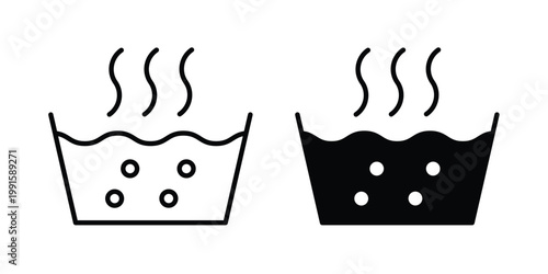 Hot Water icon vector design Illustration pack for apps.