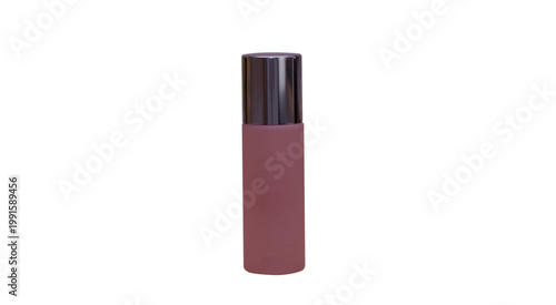 pink skin care bottle isolated on transparent background and PNG file,design mock-up cosmetic