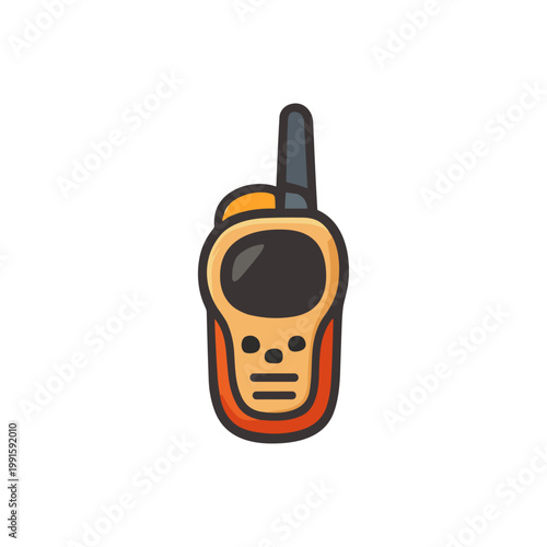 Mini Portable Radio icon logo flat vector design