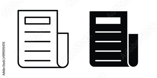 Magazines icon vector design Illustration pack for apps.