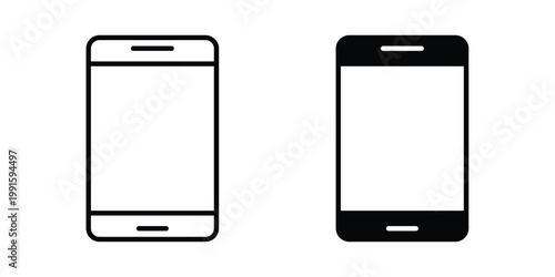 Mobile icon vector design Illustration pack for apps.