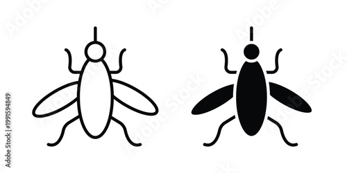 Mosquito icon vector design Illustration pack for apps.