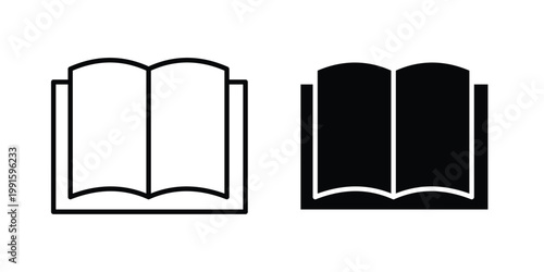 open book icon vector design Illustration pack for apps.