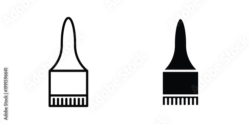Paint brush icon vector design Illustration pack for apps.