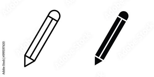 Pencil icon vector design Illustration pack for apps.