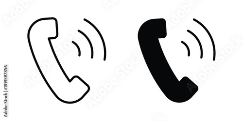 Phone call icon vector design Illustration pack for apps.