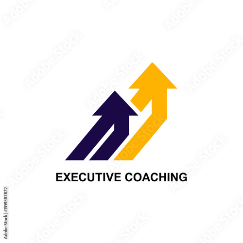 Executive Coaching Arrow Logo Design.