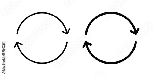 repeat icon vector design Illustration pack for apps.