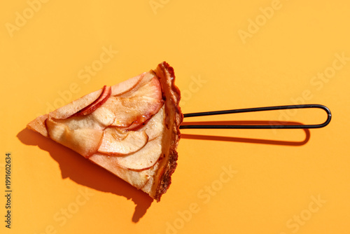 Spatula with piece of sweet...