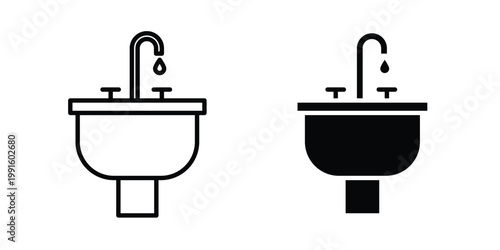 Sink icon vector design Illustration pack for apps.