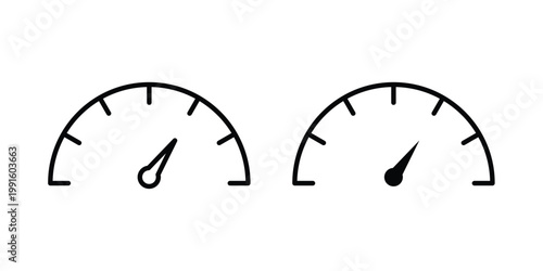 Speedometer icon vector design Illustration pack for apps.