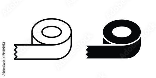Tape icon vector design Illustration pack for apps.