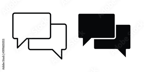 Talk bubble speech icon vector design Illustration pack for apps.