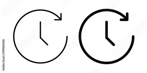 Time forward icon vector design Illustration pack for apps.