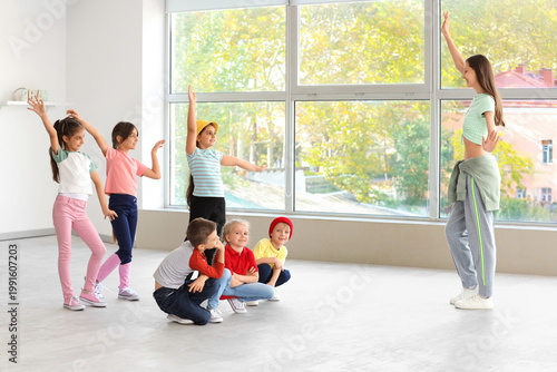 Group of little children da...