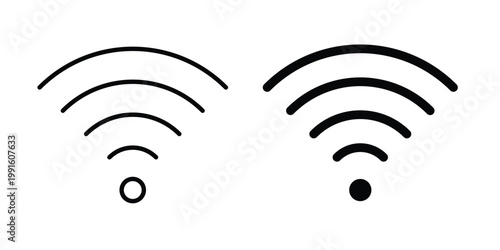 Wifi icon vector design Illustration pack for apps.