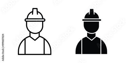 Worker icon vector design Illustration pack for apps.