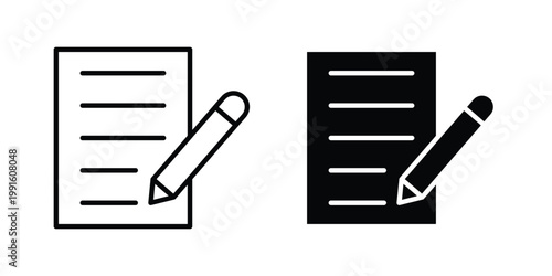 Writing icon vector design Illustration pack for apps.