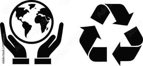 Protecting our planet a symbol of global responsibility and sustainable recycling practices for future generations