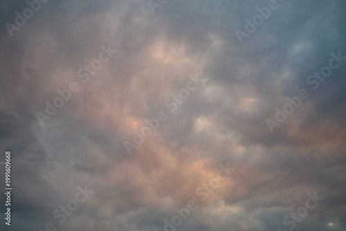 beautiful clouds in the evening