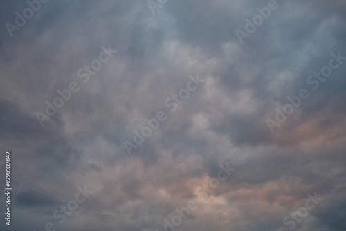 beautiful clouds in the evening