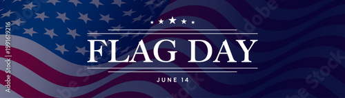 American Flag Day banner, USA Flag Day background
