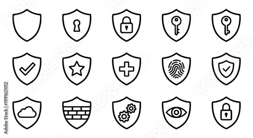 Security Unlock Icon Set