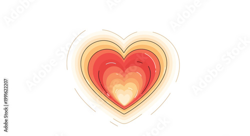 Heart Shape Love Symbol Icon.