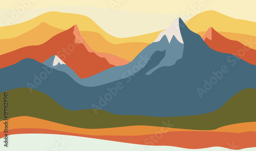 Abstract Mountain Symphony