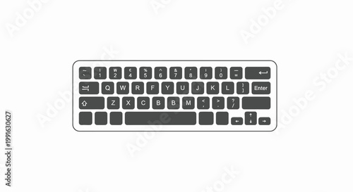 Computer keyboard input device closeup.