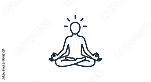 Person sitting in meditation posture.