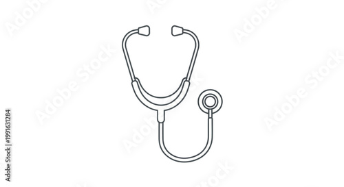 Stethoscope medical tool for doctors.