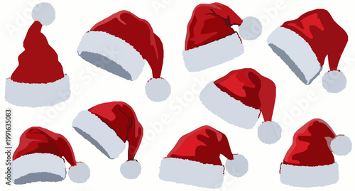 Vintage and modern hats collection with stylish summer headwear for men and women flat vector illustration