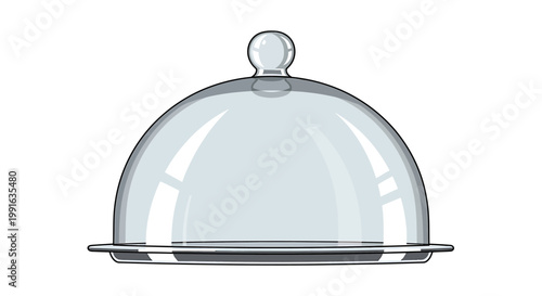 Glass Cloche Dome Food Cover.