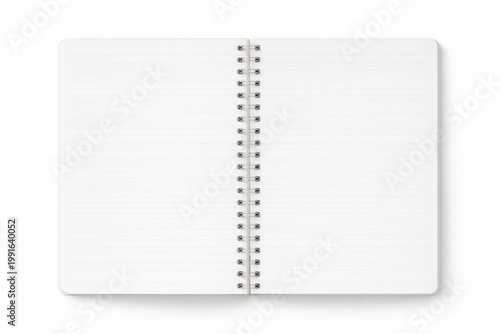 notebook in a square line, in a ruler unfolded on a white background close-up, empty space for text, template, photo background, layout, banner