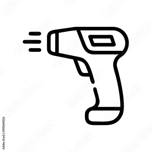 Handheld infrared thermometer gun for measuring temperature with temperature reading lines