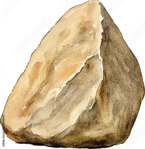 Brown Rock Geological Formation Closeup.